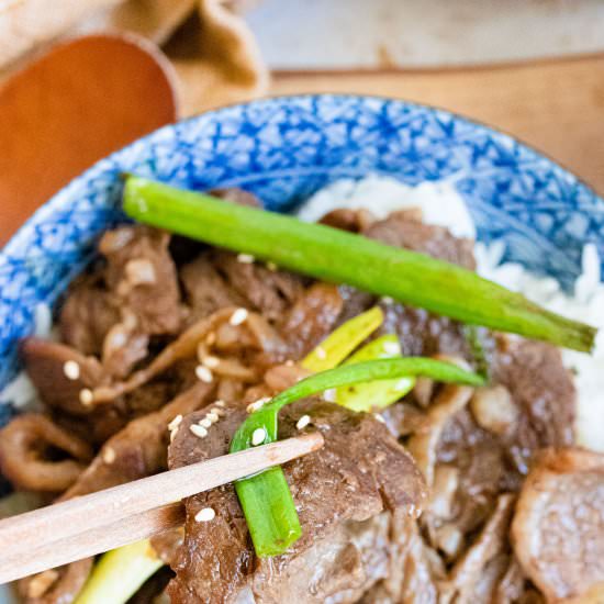 Beef and Onion Stir-Fry