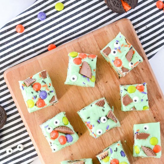 Halloween Franken Fudge