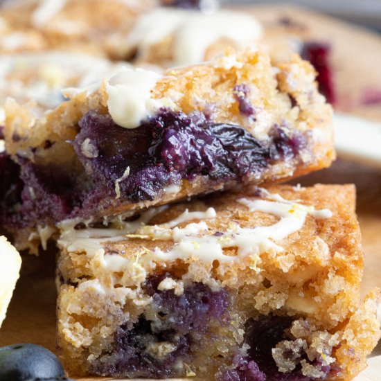 Lemon & Blueberry Blondies