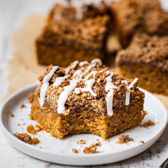 Healthy Pumpkin Coffee Cake