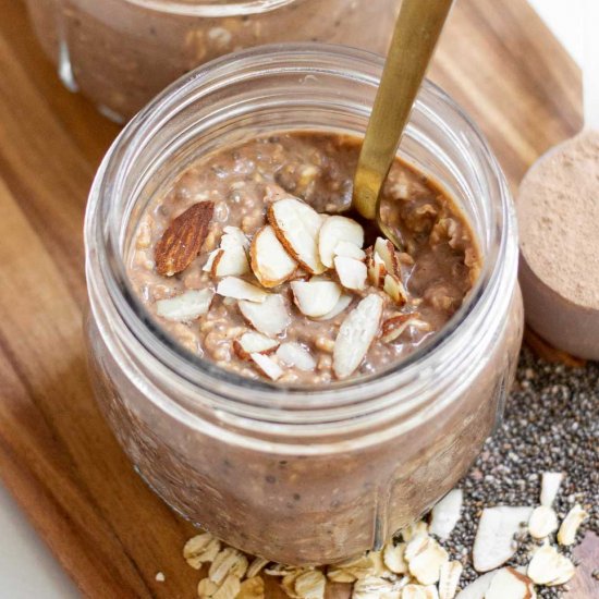 Overnight Oats with Protein Powder