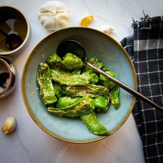 Easy, Garlicky Padrón Peppers