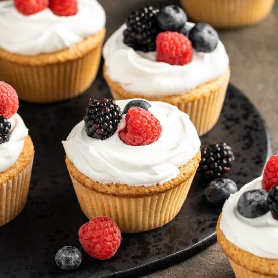 Pound Cake Cupcakes