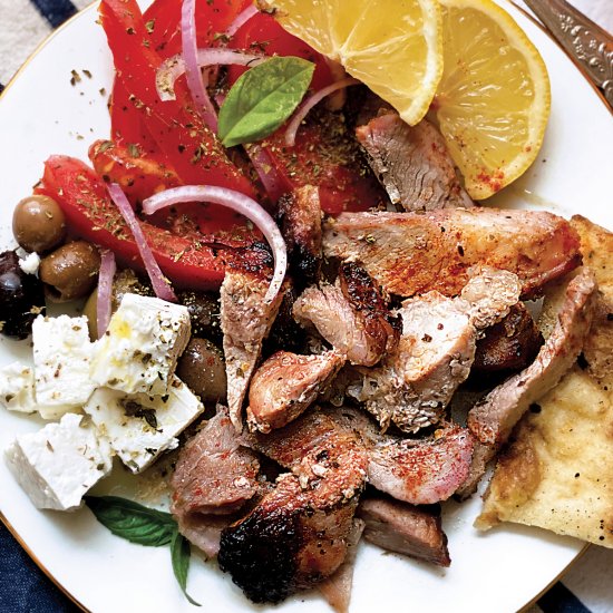 Homemade Greek Pork Gyros