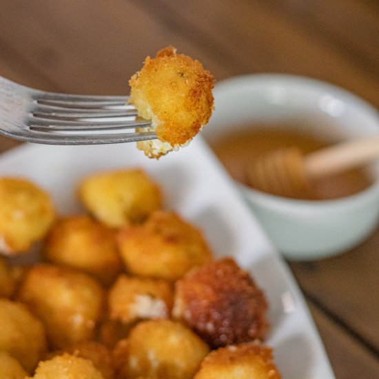 Goat Cheese Balls with honey