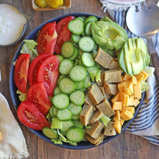 Vegan chef salad