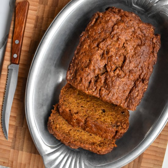 Spiced Pumpkin Banana Bread