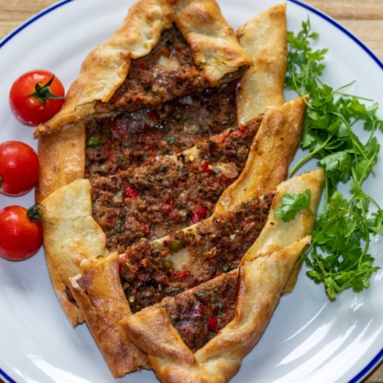 Turkish Pide with Mince