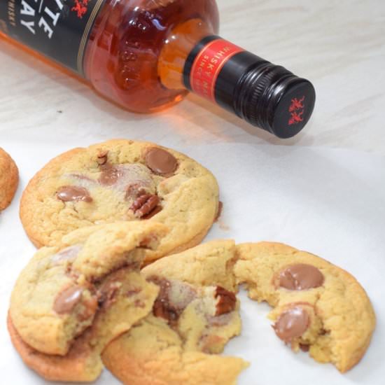 Bourbon Pecan Choc Chip Cookies