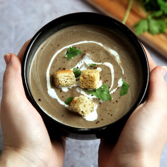 Mushroom & Chestnut Soup