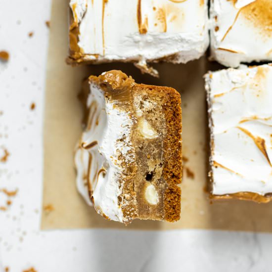 Cookie Butter S’mores Bars