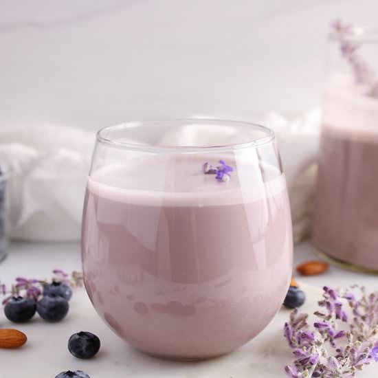 Blueberry Lavender Almond Milk