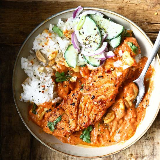 Easy Butter Salmon Curry