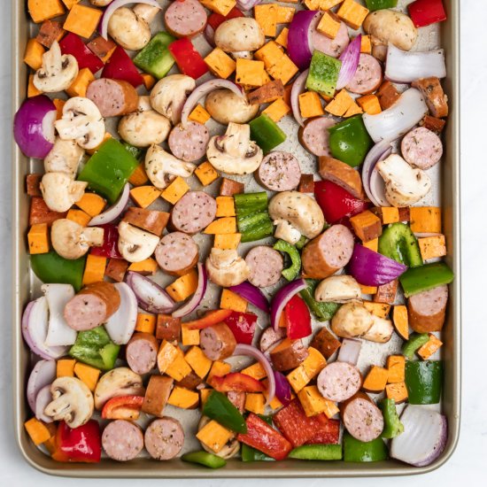 Sausage Sheet Pan Dinner