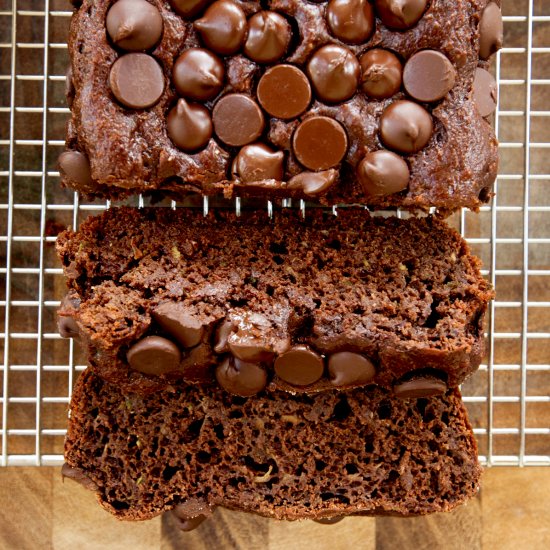 Healthy Chocolate Zucchini Bread