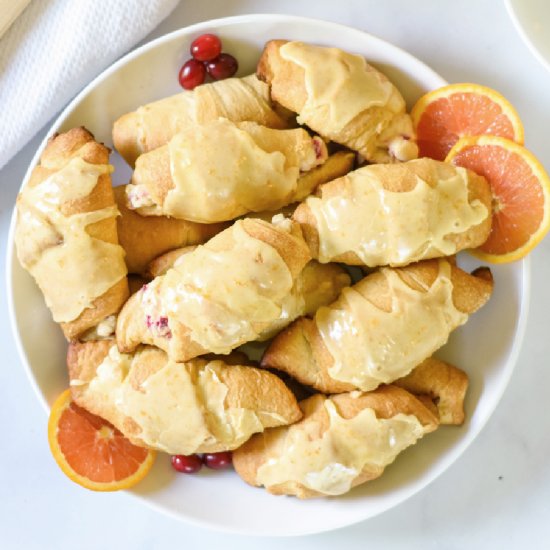 Cranberry Orange Crescent Rolls