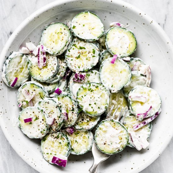 Creamy Cucumber Salad