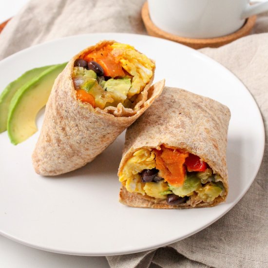 Sweet Potato Breakfast Burritos