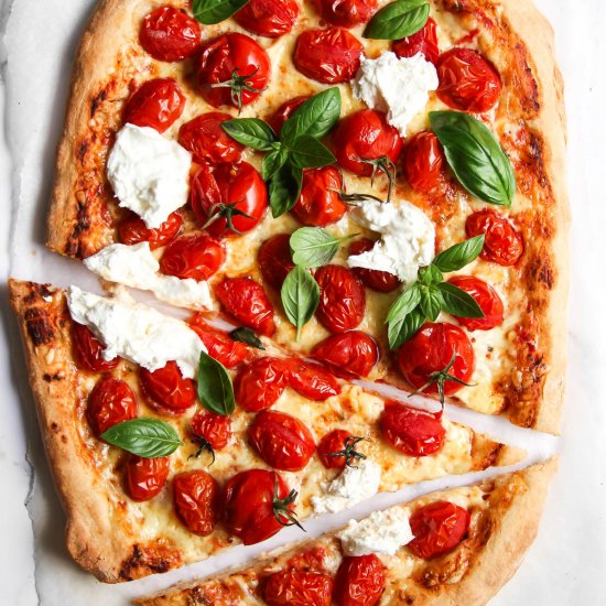 Burst Cherry Tomato Pizza