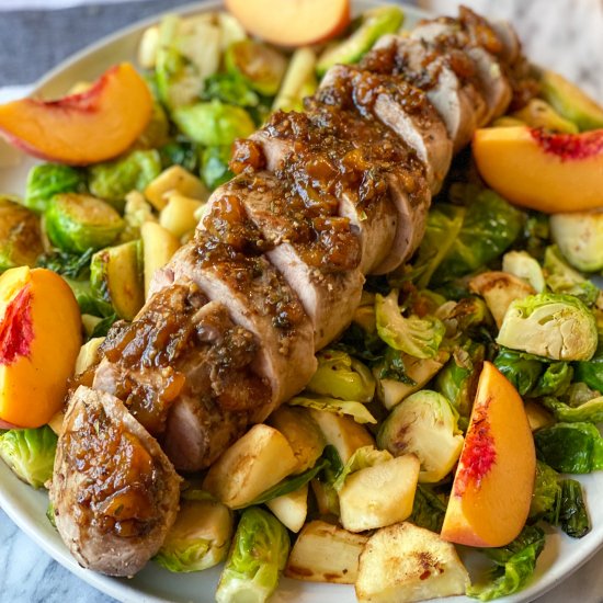 Peach Glazed Pork Tenderloin