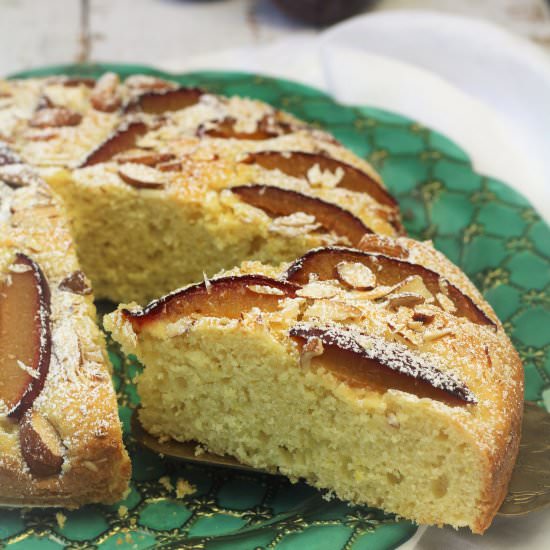 Plum Almond Cake