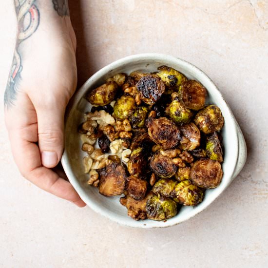 Miso Roasted Brussels Sprouts