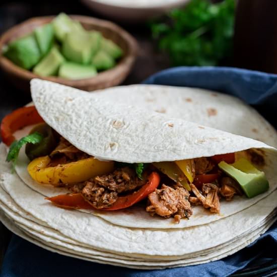 Spicy Jackfruit Fajitas