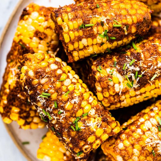 Smoky Parmesan Corn on the Cob