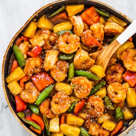 Pineapple Shrimp Stir Fry