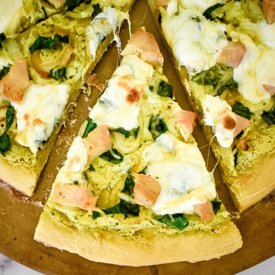 Pesto Chicken White Pizza