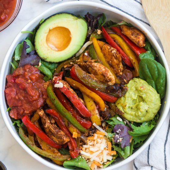 Chicken Fajita Salad