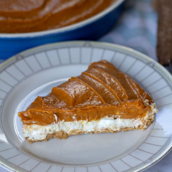 No-Bake Double-Layer Pumpkin Pie