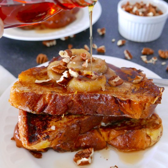 French Toast w/ Caramelized Bananas