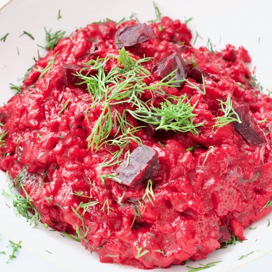 Vegan Beetroot Risotto