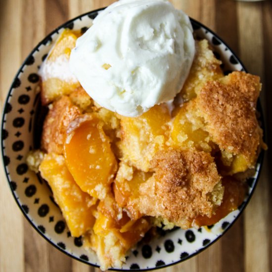 Gluten Free Peach Cobbler