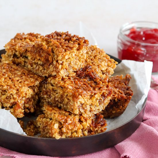 Easy Jam Flapjacks