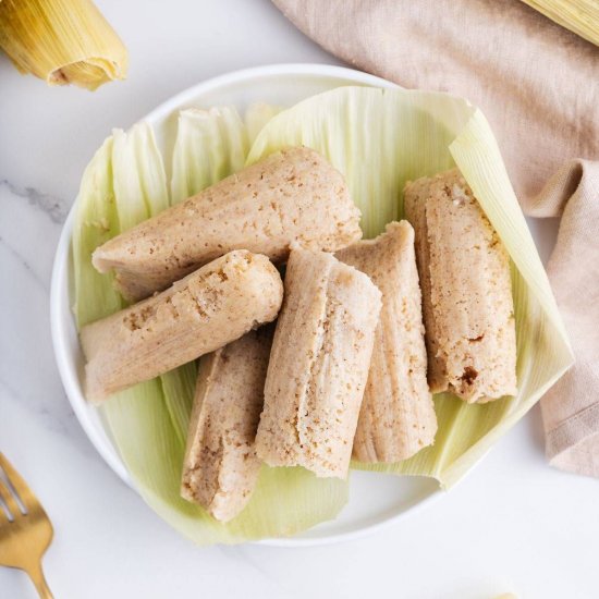 Sweet Corn Tamales (Vegan)