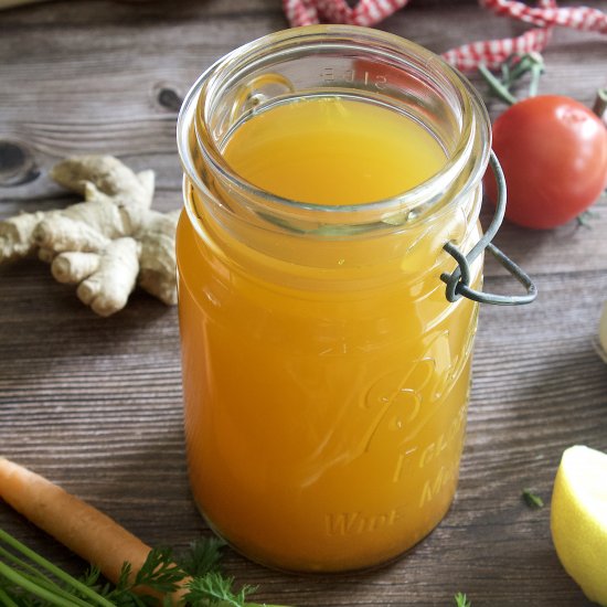 Ginger & Turmeric Vegetable Broth