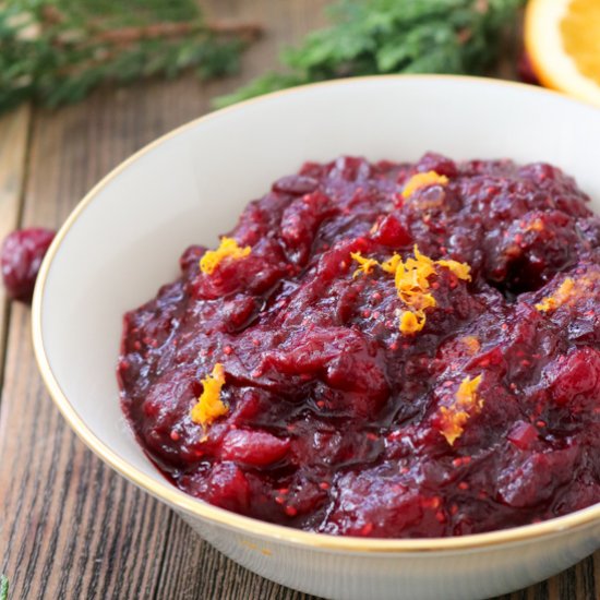 Quick Homemade Cranberry Sauce