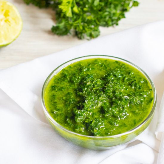 Homemade Chimichurri Sauce