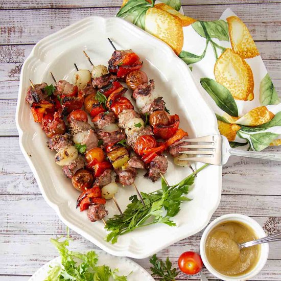 No Marinade Lamb Kabobs