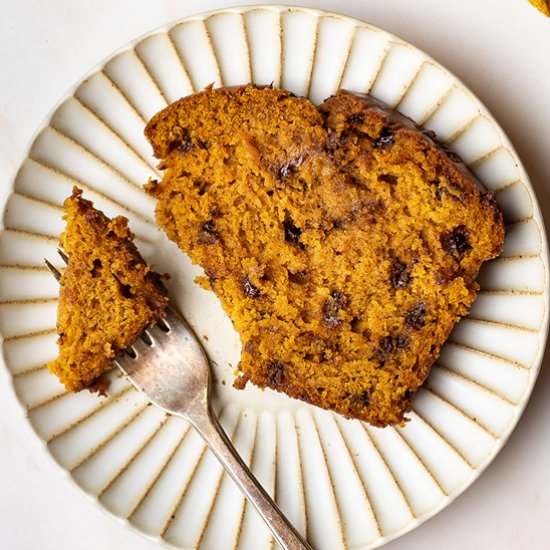 Pumpkin Chocolate Chip Bread