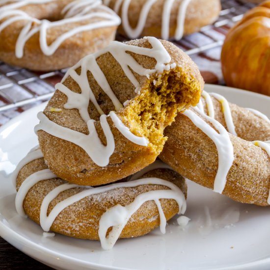 Low Sodium Pumpkin Cake Donut