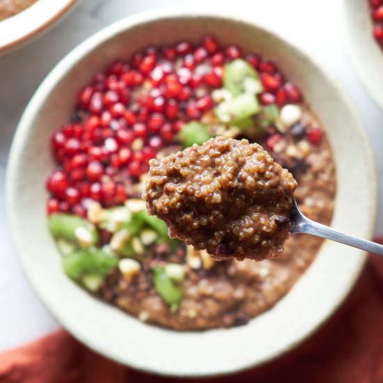 Vegan Chocolate Quinoa Porridge