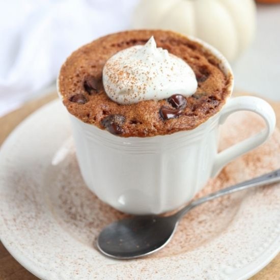 Healthy Pumpkin Mug Cake