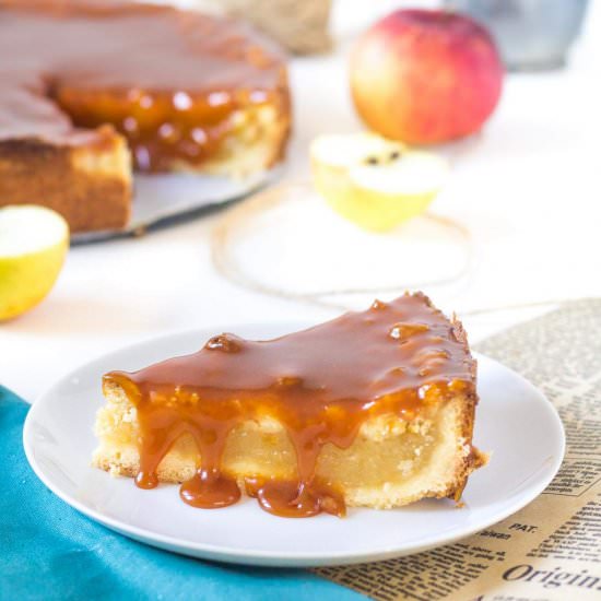 Apple Cake with Caramel