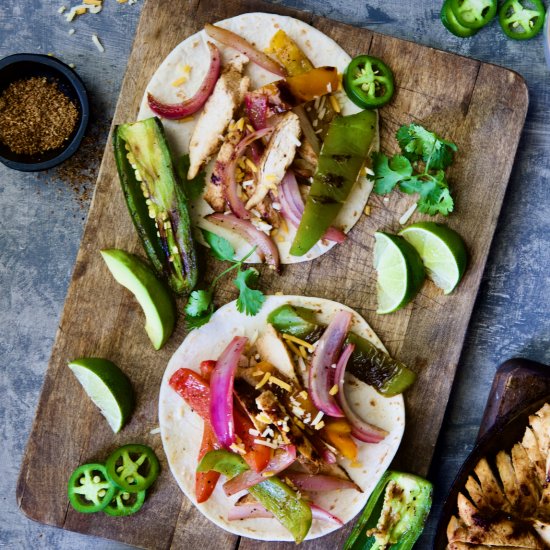 Tajin-Seasoned Chicken Fajitas