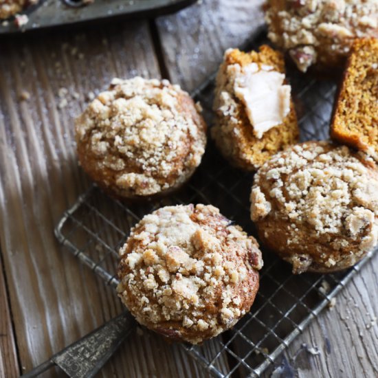 Pumpkin Muffins with Maple Butter