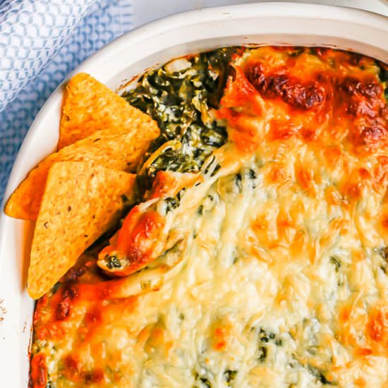 Healthy spinach dip