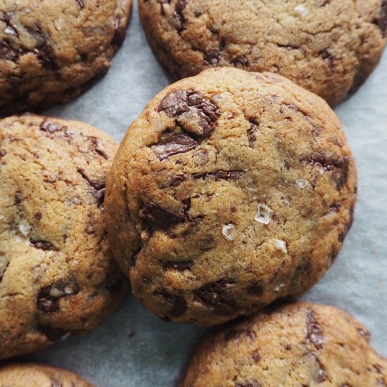 Buckwheat chocolate chip cookies